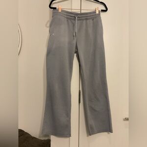 **Under Armour **Women’s Gray Wide Leg Sweatpants with drawstring waist.